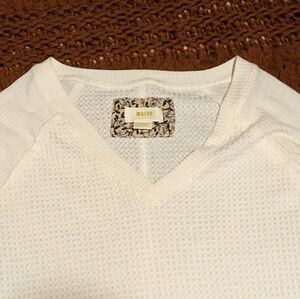 Maeve by Anthropologie Waffle Knit Top